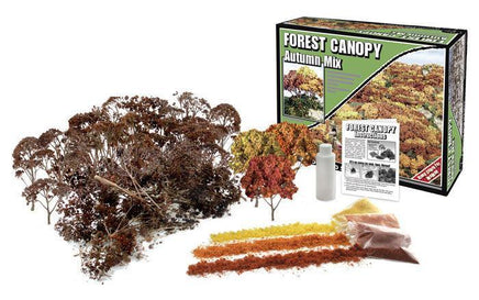 Woodland Autumn Mix Forest Canopy 1663 - MPM Hobbies
