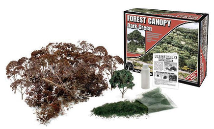 Woodland Dark Green Forest Canopy 1662 - MPM Hobbies