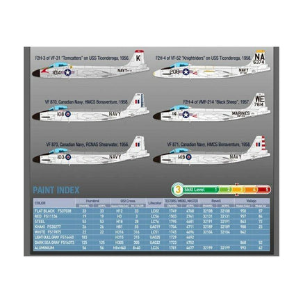 1/72 Academy USN F2H-3 Banshee VF-41 "BLACK ACES" 12548 - MPM Hobbies