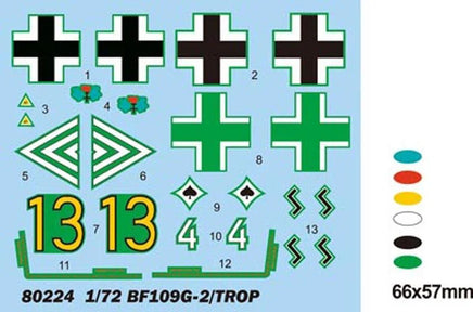 1/72 Hobby Boss Bf109 G-2/ TROPICAL 80224 - MPM Hobbies
