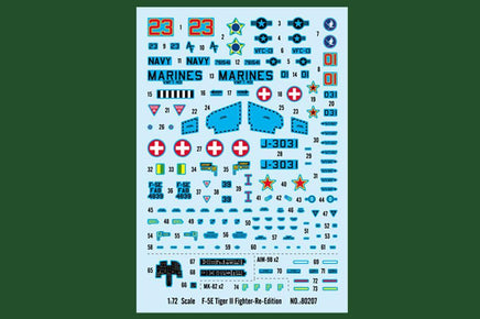 1/72 Hobby Boss F-5E Tiger II Fighter 80207 - MPM Hobbies