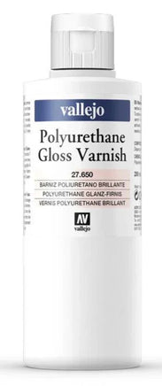 27.650 Vallejo Polyurethane Gloss Varnish 200ml - MPM Hobbies