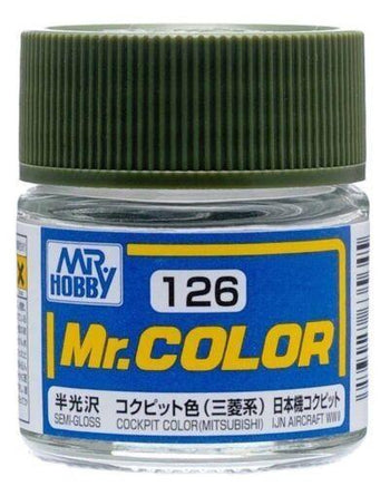 C126 Mr. Color Semi-Gloss Cockpit Color (Mitsubishi) 10ml - MPM Hobbies