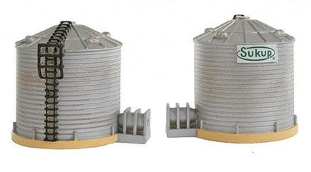 HO Scale Sukup Grain Towers (2) Small - MPM Hobbies