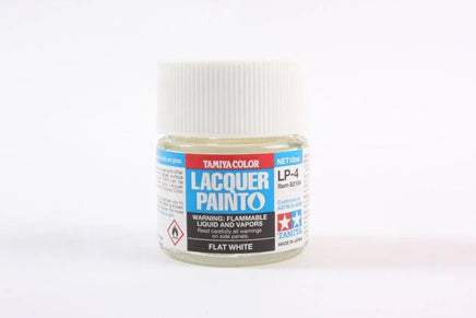 LP-4 Tamiya Lacquer Flat White 10ml - MPM Hobbies