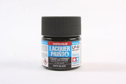 LP-60 Tamiya Lacquer NATO Black 10ml - MPM Hobbies