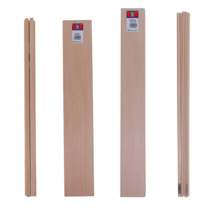 Midwest Products Basswood 1/16"x1"x24" Strips - MPM Hobbies