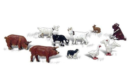 N Scale Woodland Scenics Barnyard Animals - MPM Hobbies
