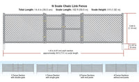 N Scale Woodland Scenics Chain Link Fence A2993 - MPM Hobbies
