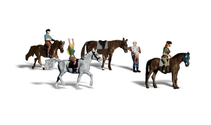 N Scale Woodland Scenics Horseback Riders - MPM Hobbies