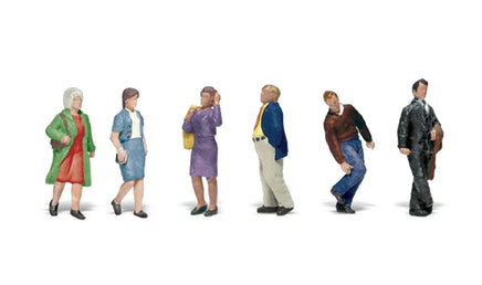 N Scale Woodland Scenics People Walking - MPM Hobbies