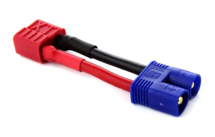 T Plug Female to EC3 Male 14awg 5cm - MPM Hobbies