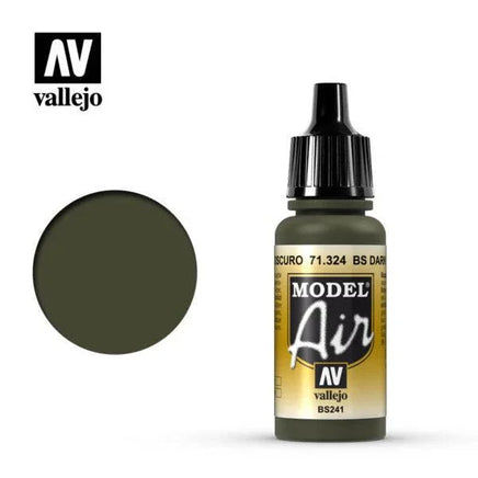 Vallejo Model Air BS241 Dark Green 17ml 71.324 - MPM Hobbies
