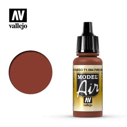 Vallejo Model Air Fire Red 17ml 71.084 - MPM Hobbies