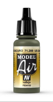 Vallejo Model Air FS34102 US Dark Green 17ml 71.289 - MPM Hobbies