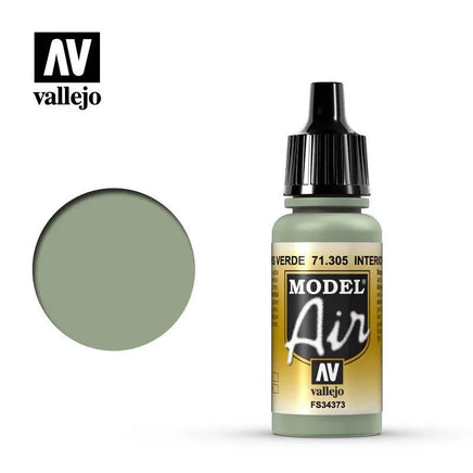 Vallejo Model Air FS34373 Interior Grey Green 17ml 71.305 - MPM Hobbies