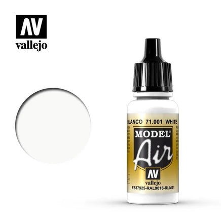Vallejo Model Air FS37925-RAL9016-RLM21 White 17ml 71.001 - MPM Hobbies