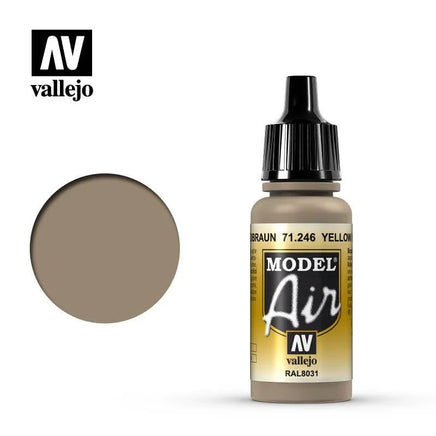 Vallejo Model Air RAL8031 Yellow Brown 17ml 71.246 - MPM Hobbies