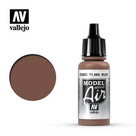 Vallejo Model Air Rust (Metallic) 17ml 71.069 - MPM Hobbies