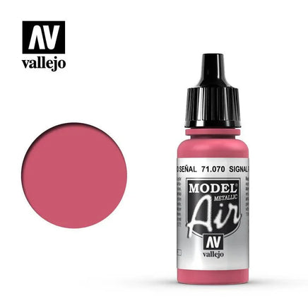 Vallejo Model Air Signal Red (Metallic) 17ml 71.070 - MPM Hobbies