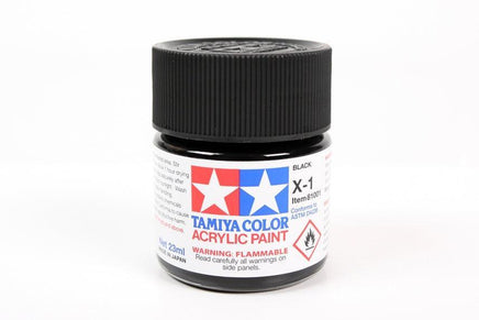 X-1 Tamiya Acrylic Black 23ml 81001 - MPM Hobbies