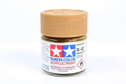 X-12 Tamiya Acrylic Gold Leaf 23ml 81012 - MPM Hobbies