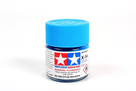 X-14 Mini Tamiya Acrylic Sky Blue 10ml - MPM Hobbies
