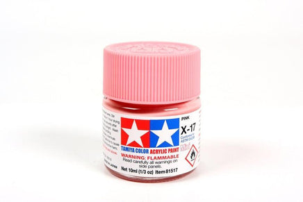 X-17 Mini Tamiya Acrylic Pink 10ml - MPM Hobbies