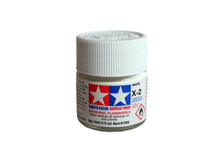 X-2 Mini Tamiya Acrylic White 10ml - MPM Hobbies