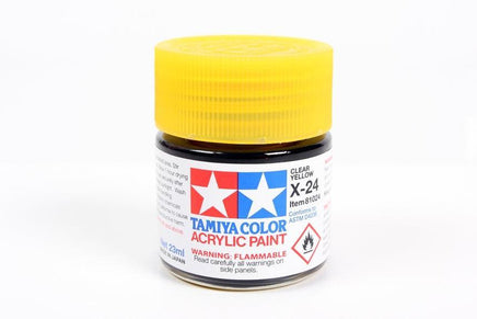 X-24 Tamiya Acrylic Clear Yellow 23ml - MPM Hobbies