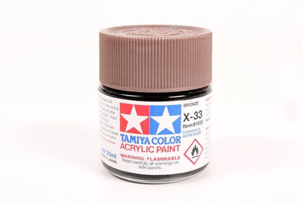 X-33 Tamiya Acrylic Bronze 23ml 81033 - MPM Hobbies