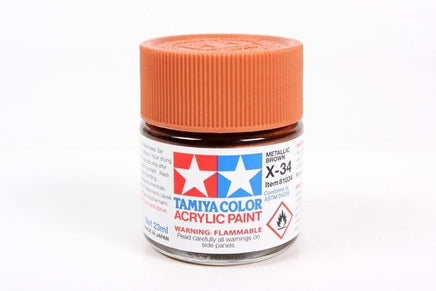 X-34 Tamiya Acrylic Metallic Brown 23ml - MPM Hobbies
