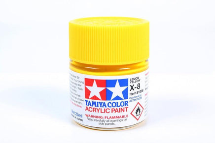 X-8 Tamiya Acrylic Lemon Yellow 23ml - MPM Hobbies