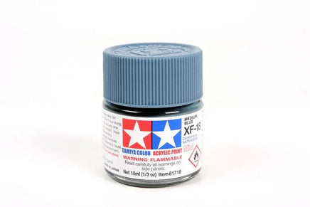 XF-18 Mini Tamiya Acrylic Medium Blue 10ml - MPM Hobbies