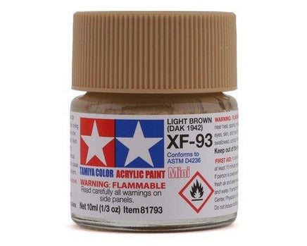 XF-93 Mini Tamiya Acrylic DAK 1942 Light Brown 10ml - MPM Hobbies