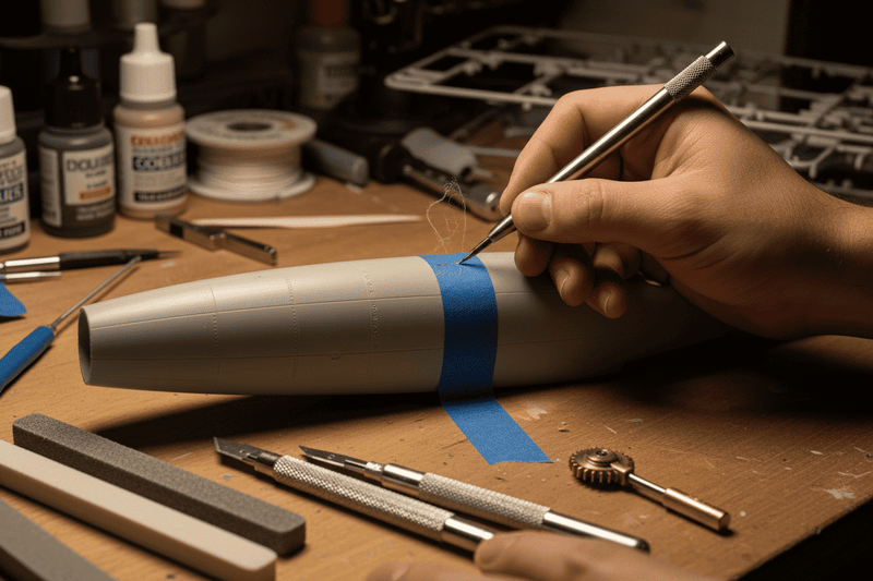 How to Restore Panel Lines and Rivets on Plastic Scale Models
