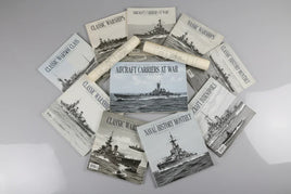 Collection of classic warship books and magazines with naval ship covers from MPM Hobbies