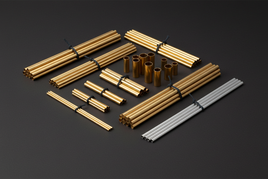 K&S precision craft metal tubes — round brass, square brass, and aluminum tubes for scale modeling, scratch-building, and diorama construction