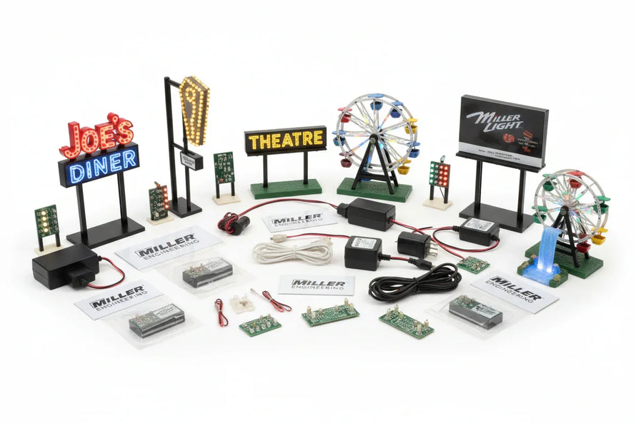 Model Railroad Accessories: Miller Engineering Signs & Power - MPM ...