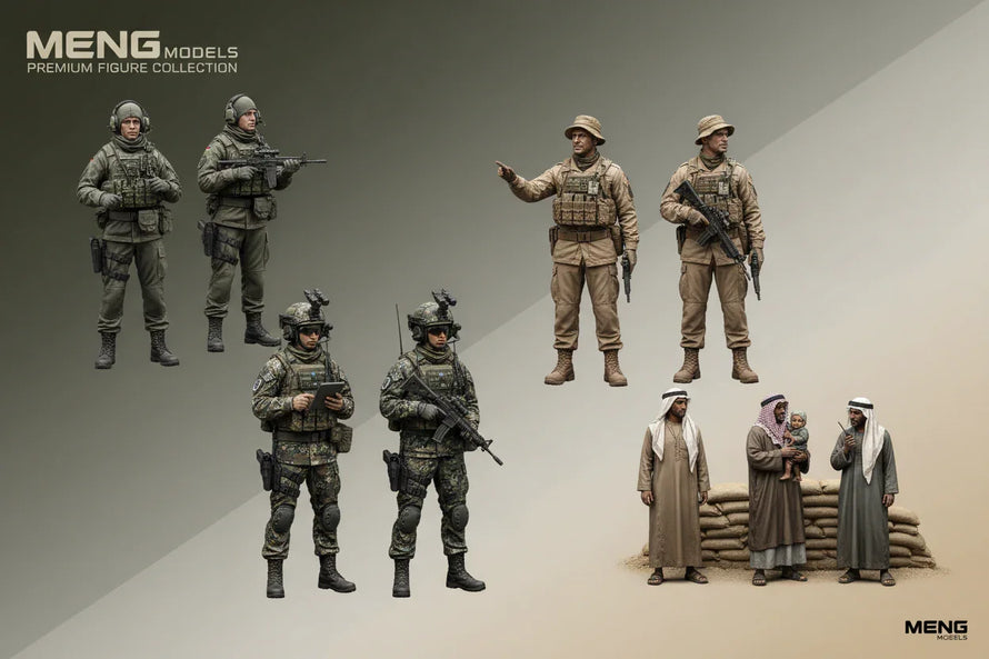 In Stock 1/35 Meng Scale Model Figures