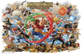 One Piece anime figures and model kits with pirate ship, treasure, and Bandai branding at MPM Hobbies.
