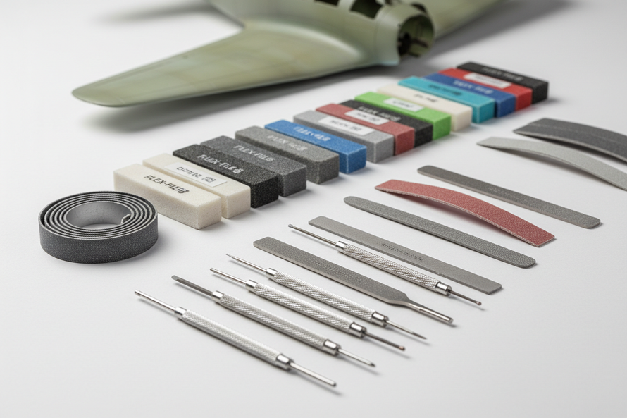 Herramientas y suministros para pasatiempos, Lijado y acabado, Limas y varillas