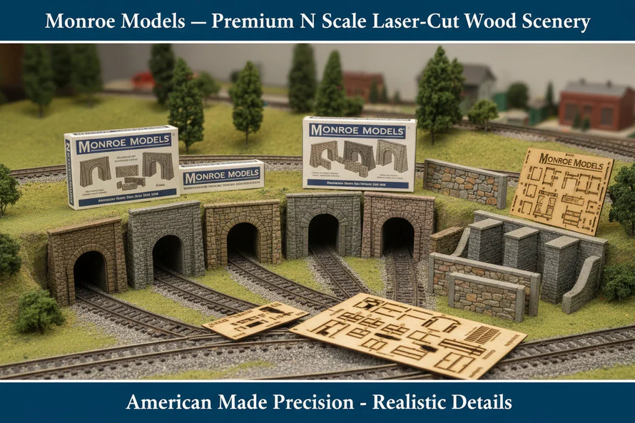 In Stock N Scale Monroe Models Scenery