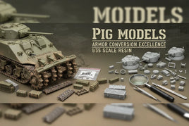 1/35 scale resin tank model kit with conversion parts, tools, and accessories by Pig Models at MPM Hobbies
