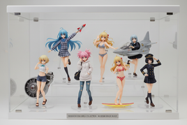 Anime girl figurines from Hasegawa Egg Girls Collection in display case at MPM Hobbies