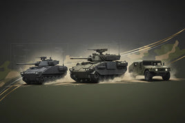3D render of military tanks and armored vehicle for MPM Hobbies scale model kits