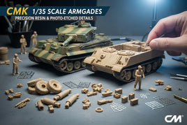 CMK 1/35 scale armored vehicle model kits with detailed resin parts and tools from MPM Hobbies