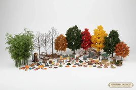 Model trees and miniature scenery accessories for dioramas at MPM Hobbies