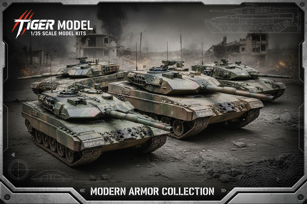 Tiger Model 1/35 Scale Tanks - Leopard II T-90M MBT Kits - MPM Hobbies ...