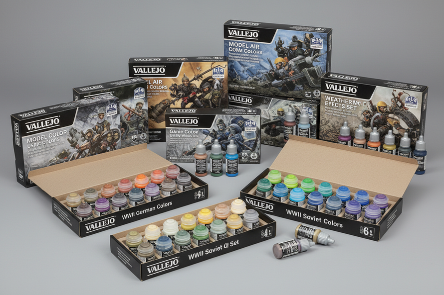 In Stock Vallejo Hobby Paint Sets